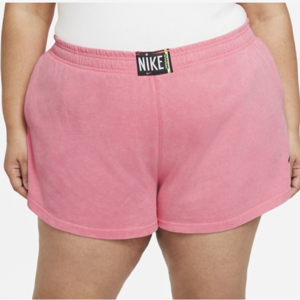 NIKE Pink acid wash shorts! size XL